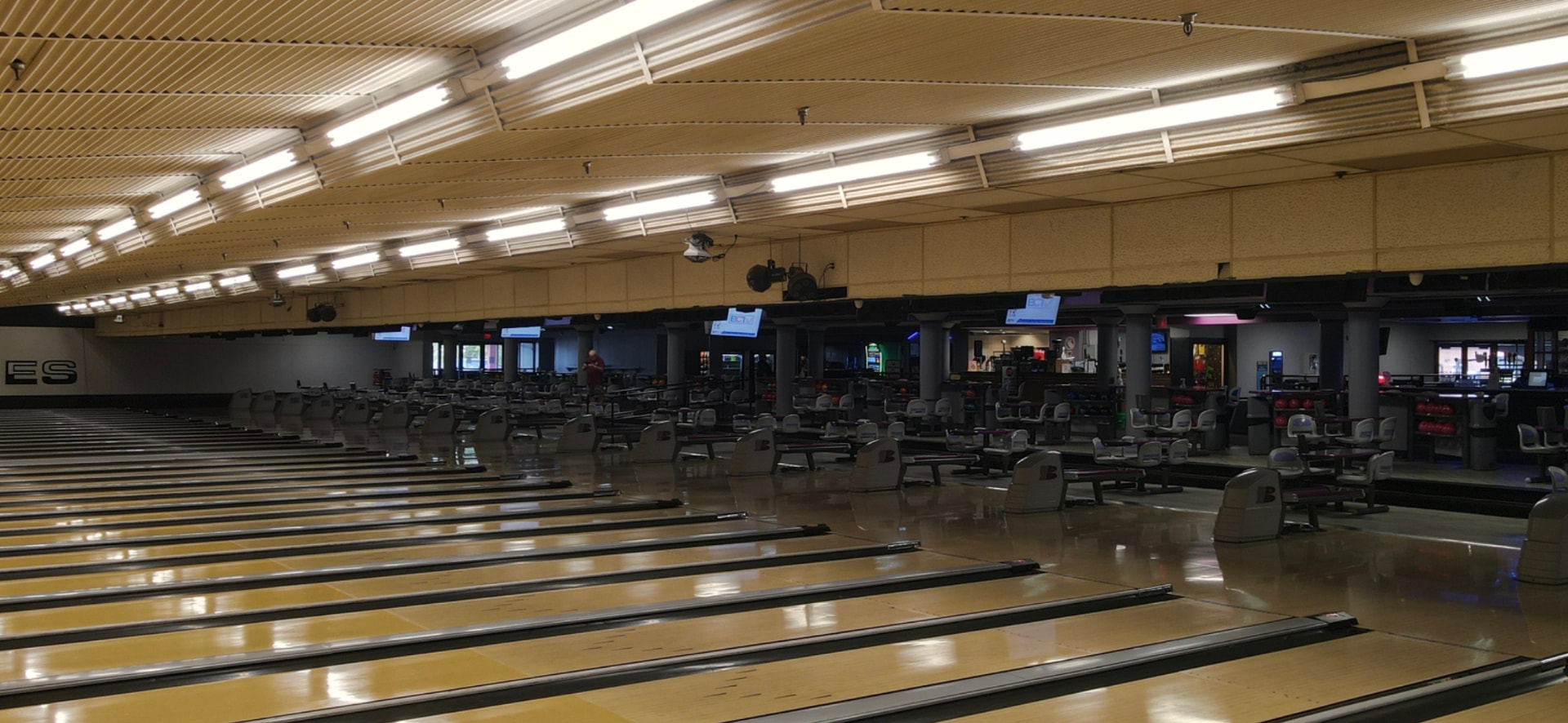 Arena Lanes bowling center interior